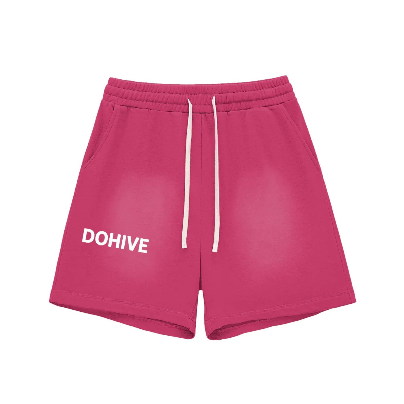 BEESMOOVE DOHIVE Fade Raw Edge Cotton Shorts - Beesmoove