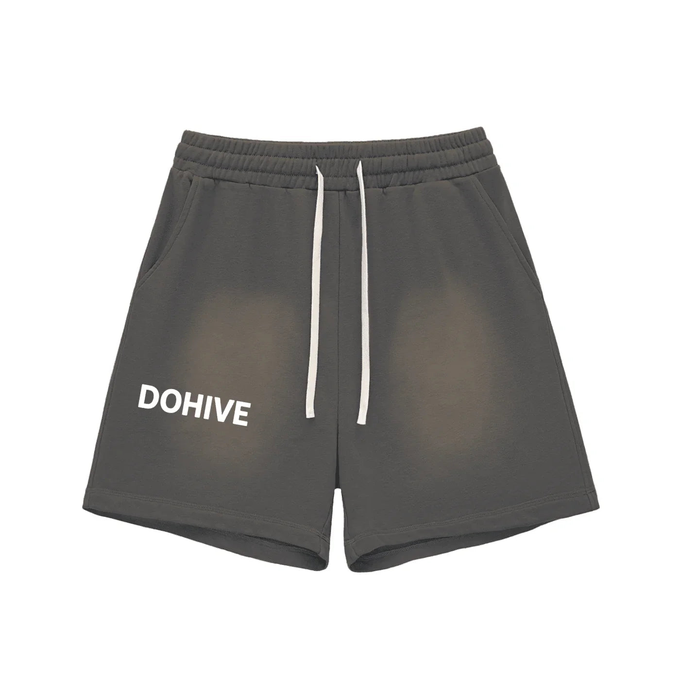 BEESMOOVE DOHIVE Fade Raw Edge Cotton Shorts - Beesmoove