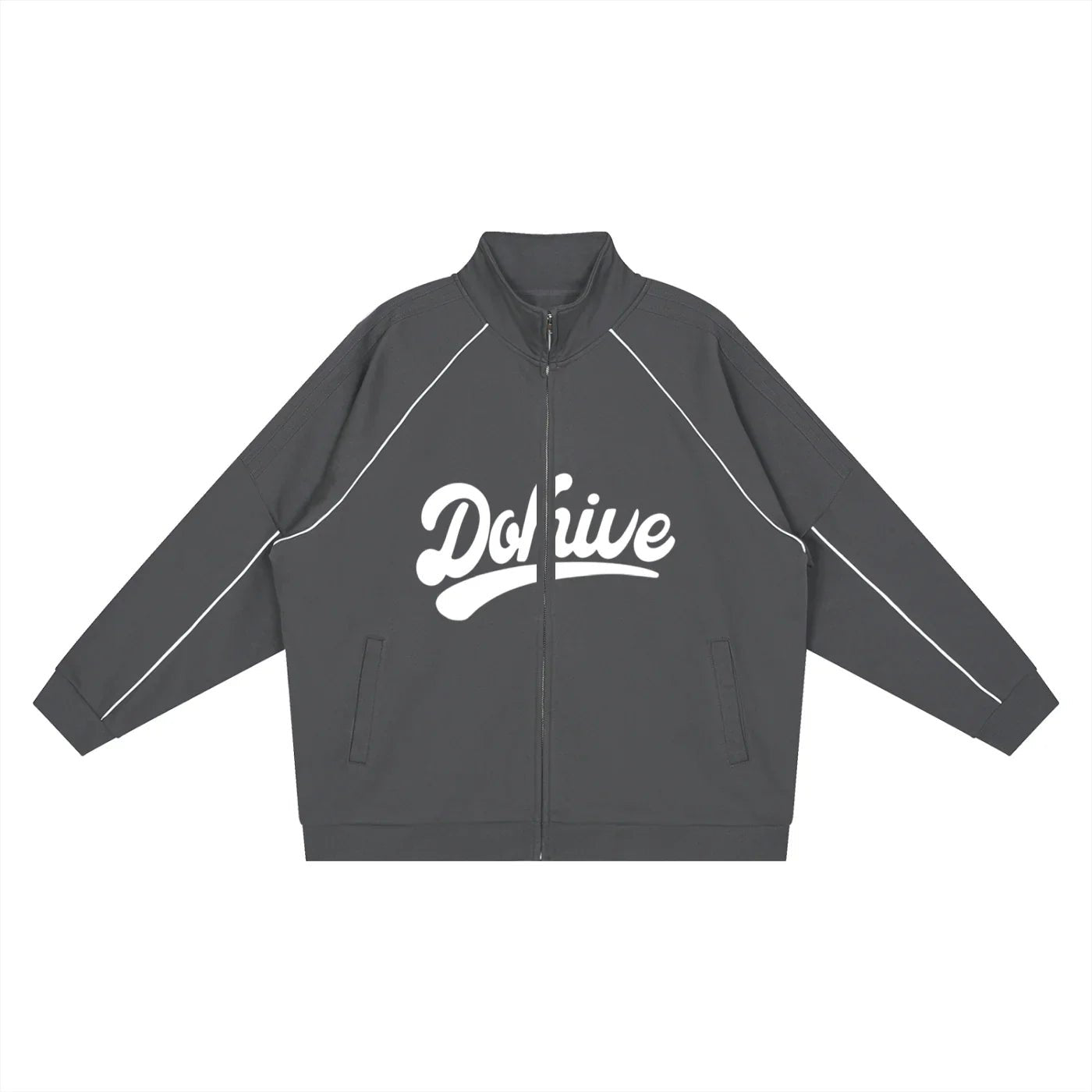 BEESMOOVE DOHIVE Reflection Striped Raglan Sleeve Jacket - Beesmoove