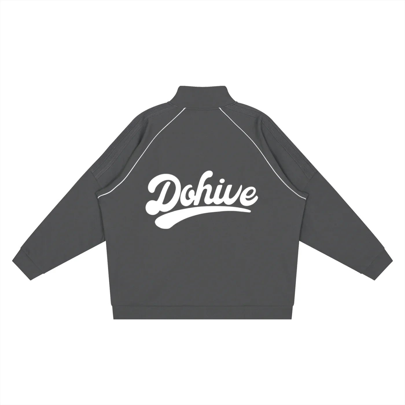 BEESMOOVE DOHIVE Reflection Striped Raglan Sleeve Jacket - Beesmoove