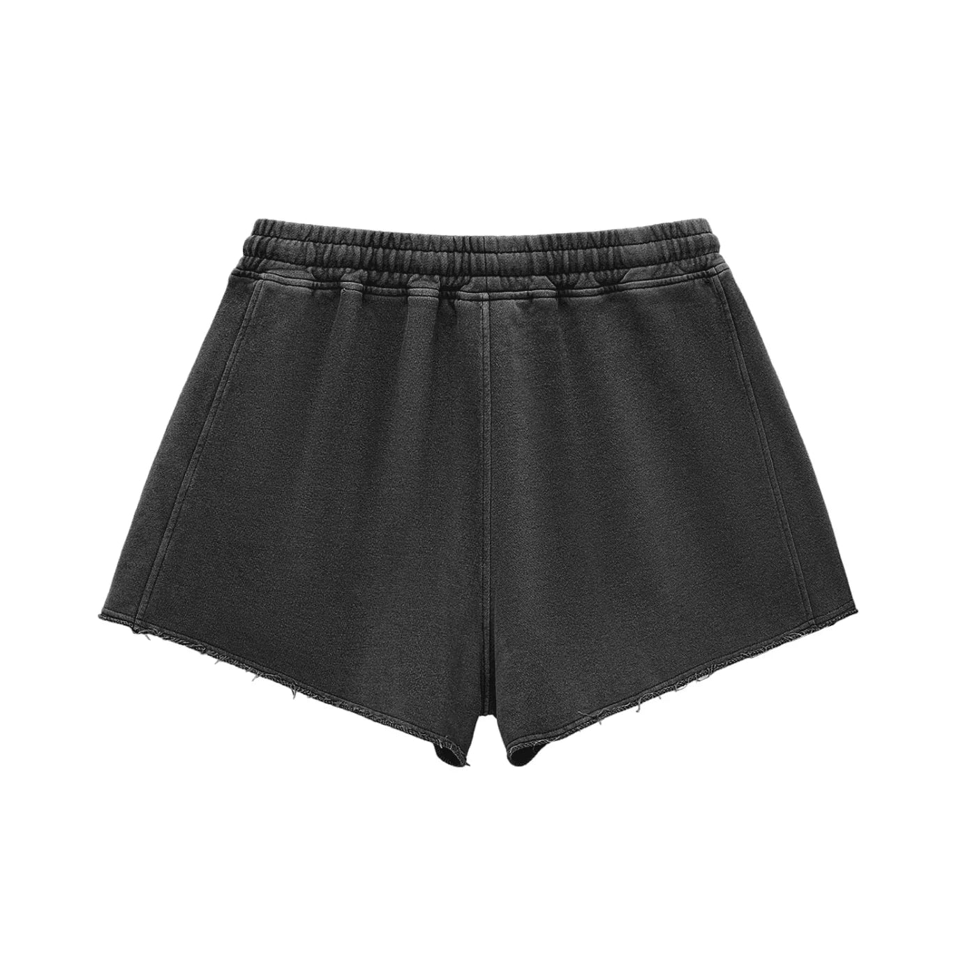 BEESMOOVE DOHIVE Washed Raw Edge Drawstring Shorts - Beesmoove
