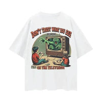 Beesmoove Don’t Trust What You See On The Television Oversize Tee - Beesmoove 