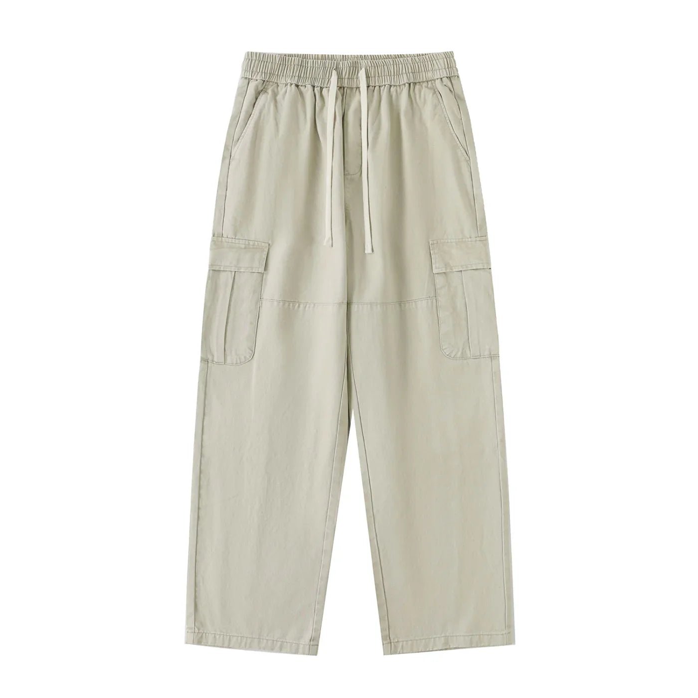 BEESMOOVE Drawstring Waist Straight - Leg Cargo Pants - Beesmoove