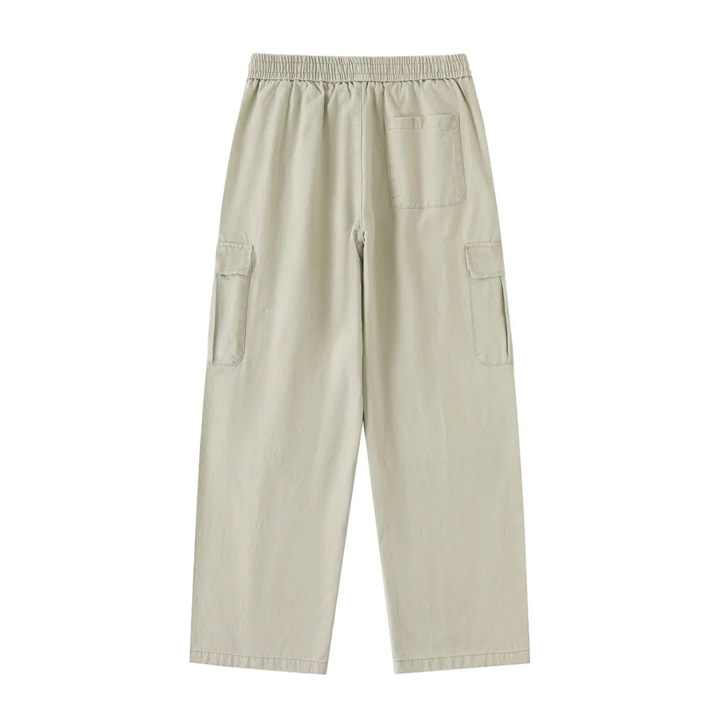 BEESMOOVE Drawstring Waist Straight - Leg Cargo Pants - Beesmoove