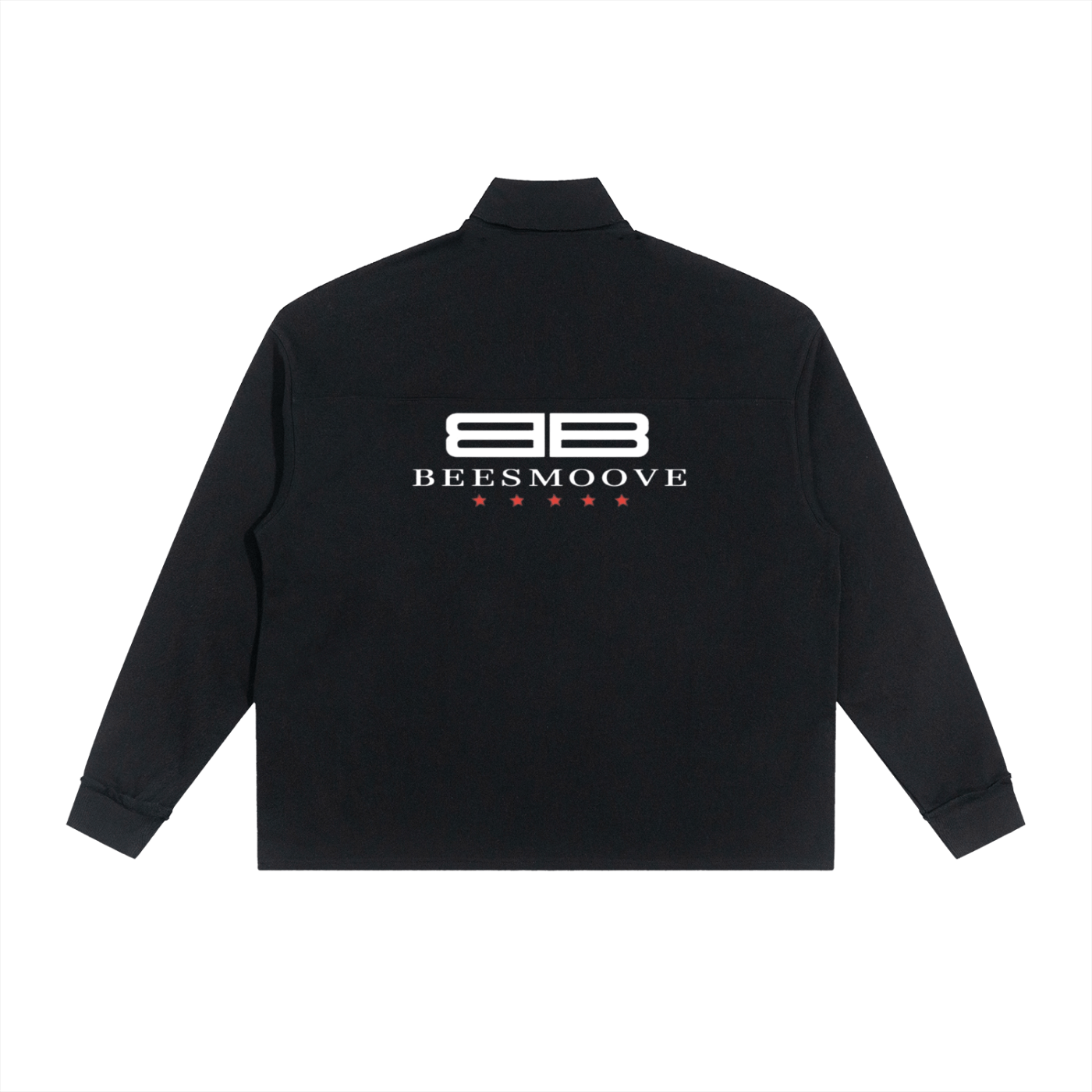 Beesmoove Driftwear Half - Zip Rolled Edge Fleece Sweatshirt - Beesmoove