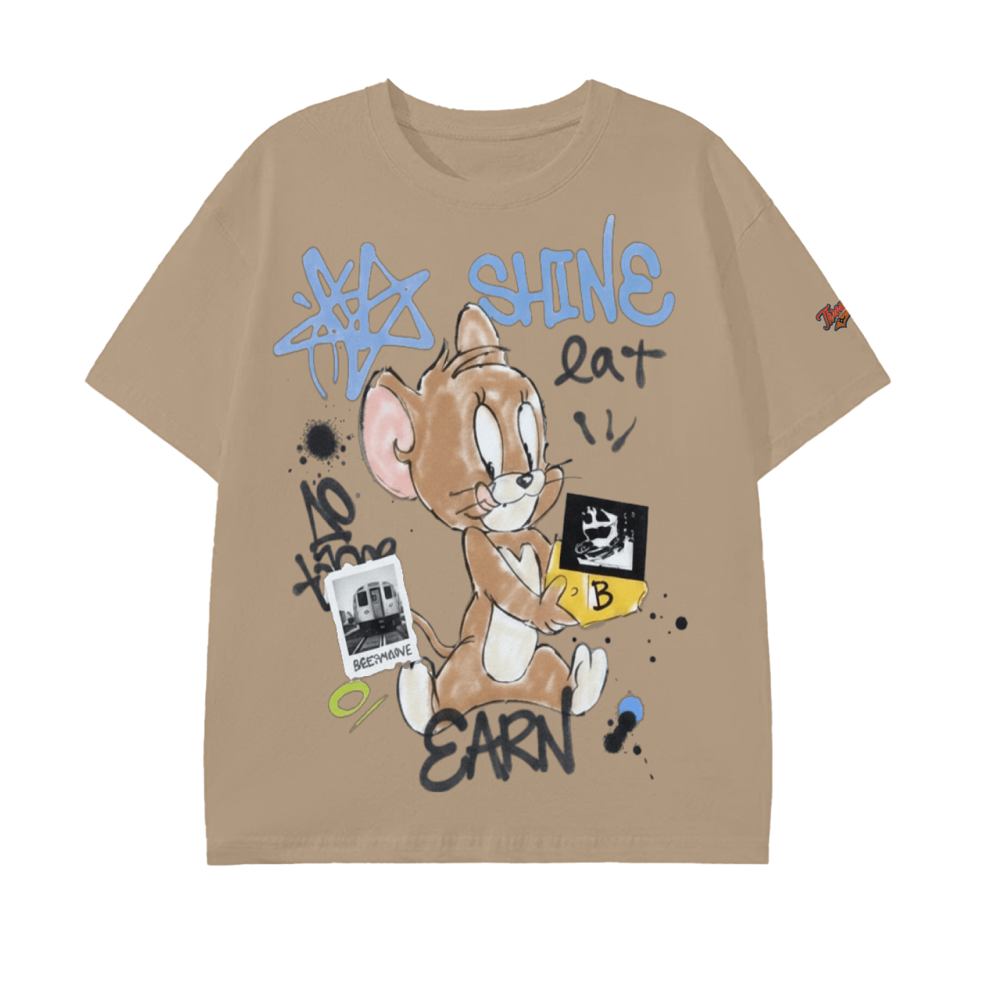BEESMOOVE EAT • EARN • SHINE throwback T-Shirt - Beesmoove