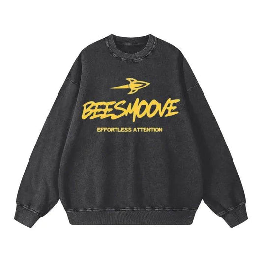Beesmoove Effortless Attention Wash Oversize Sweatshirt - Beesmoove 