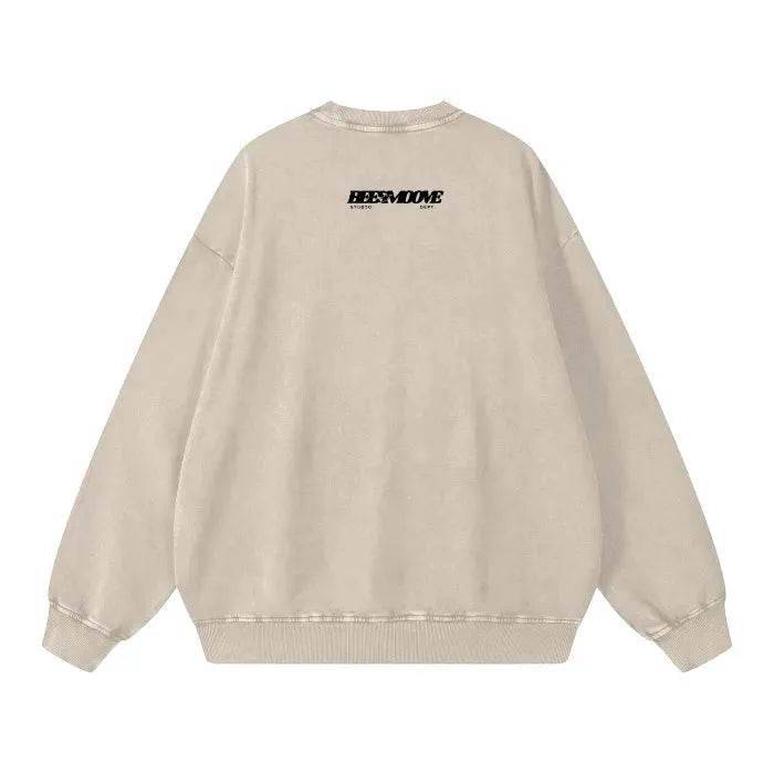 Beesmoove Effortless Attention Wash Oversize Sweatshirt - Beesmoove 