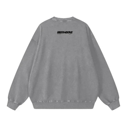 Beesmoove Effortless Attention Wash Oversize Sweatshirt - Beesmoove 