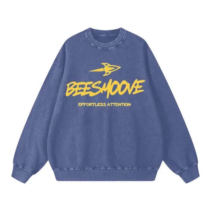 Beesmoove Effortless Attention Wash Oversize Sweatshirt - Beesmoove 