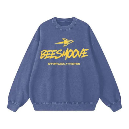 Beesmoove Effortless Attention Wash Oversize Sweatshirt - Beesmoove 