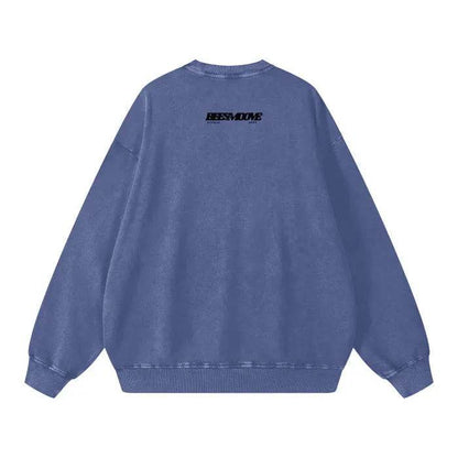 Beesmoove Effortless Attention Wash Oversize Sweatshirt - Beesmoove 