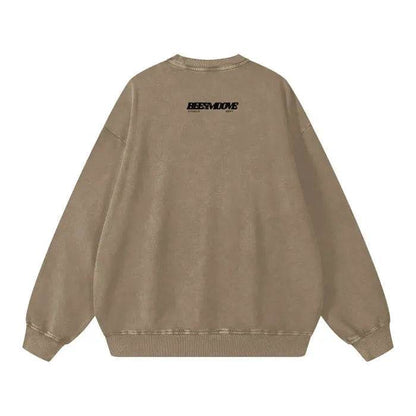 Beesmoove Effortless Attention Wash Oversize Sweatshirt - Beesmoove 