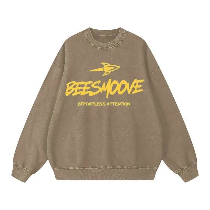 Beesmoove Effortless Attention Wash Oversize Sweatshirt - Beesmoove 
