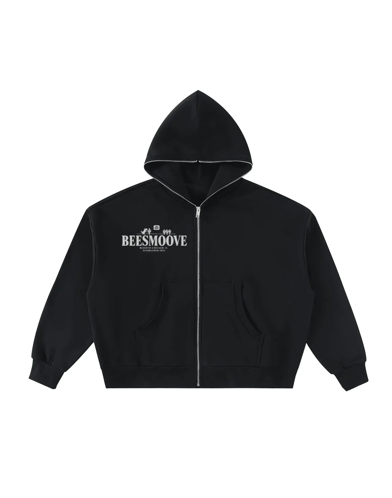 BEESMOOVE: Error Legacy Full - Zip Boxy Hoodie - Beesmoove