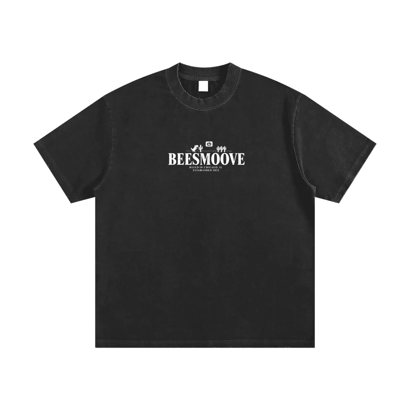 BEESMOOVE: Error Legacy Heavyweight Vintage Washed Frayed T-Shirt - Beesmoove