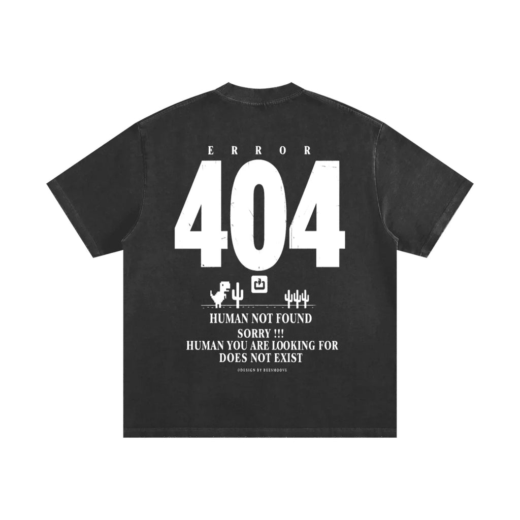 BEESMOOVE: Error Legacy Heavyweight Vintage Washed Frayed T-Shirt - Beesmoove