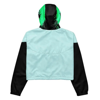 Beesmoove eye catcher green Women’s cropped windbreaker - Beesmoove 
