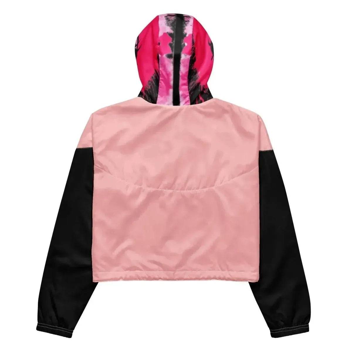 Beesmoove eye catcher pink Women’s cropped windbreaker - Beesmoove 