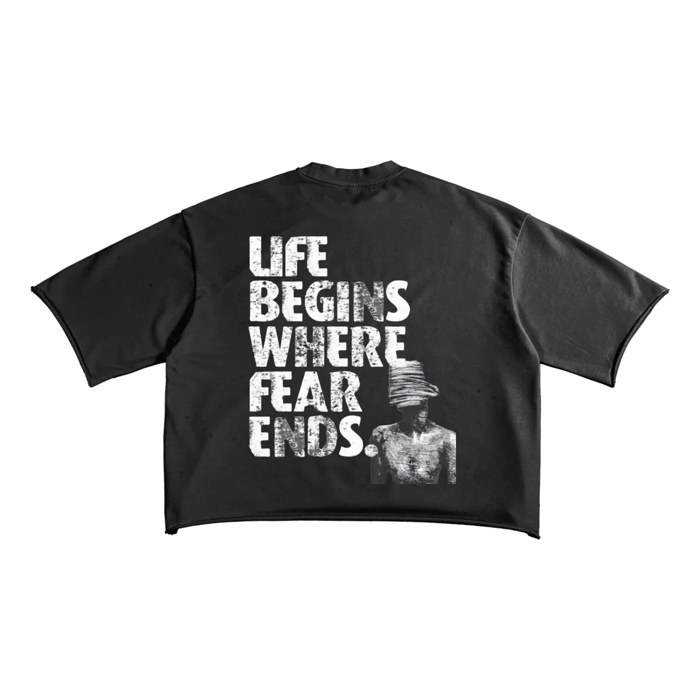 BEESMOOVE Face your Fears Raw Edge T-Shirt - Beesmoove