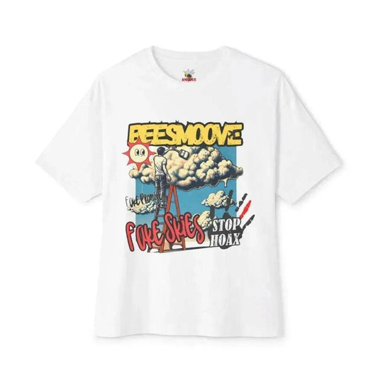 Beesmoove fake skies Oversized Boxy Tee - Beesmoove 