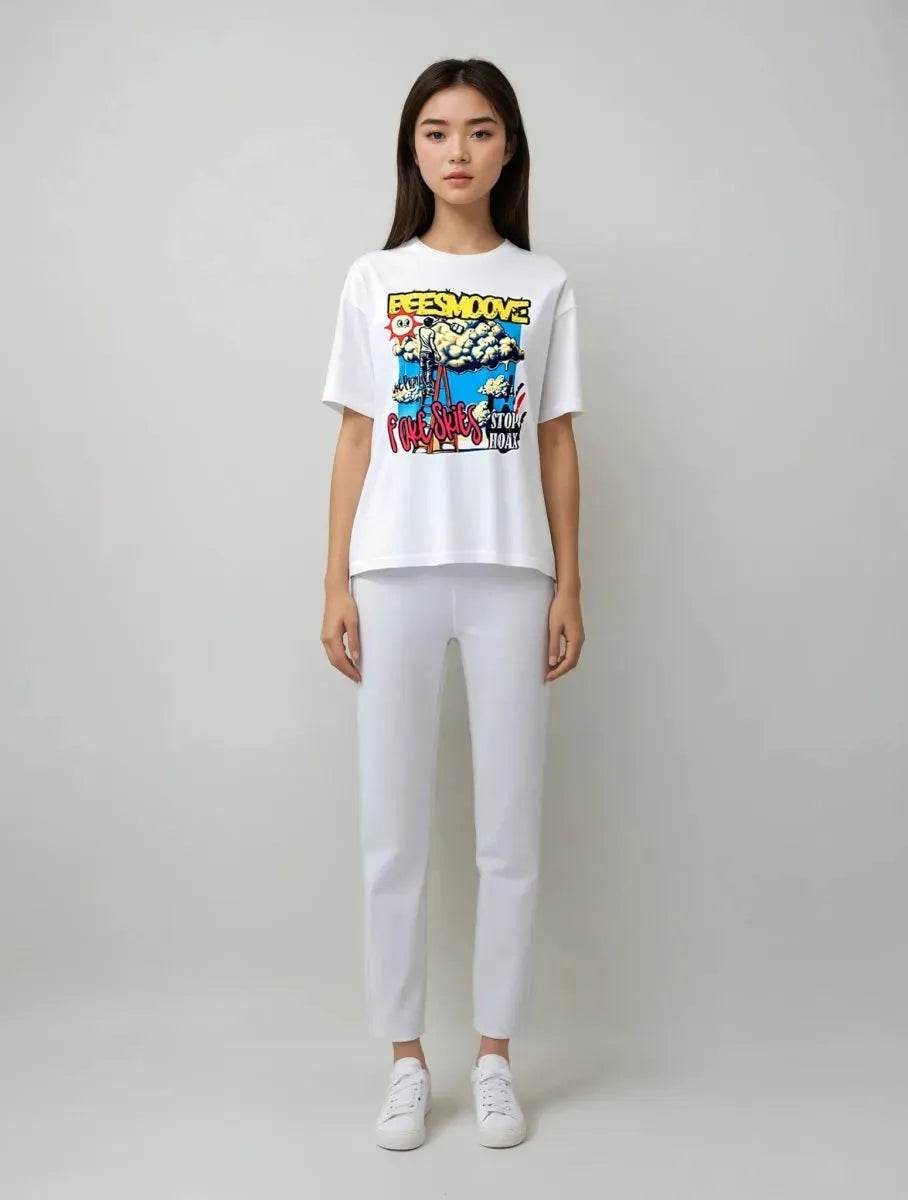 Beesmoove fake skies Oversized Boxy Tee - Beesmoove 