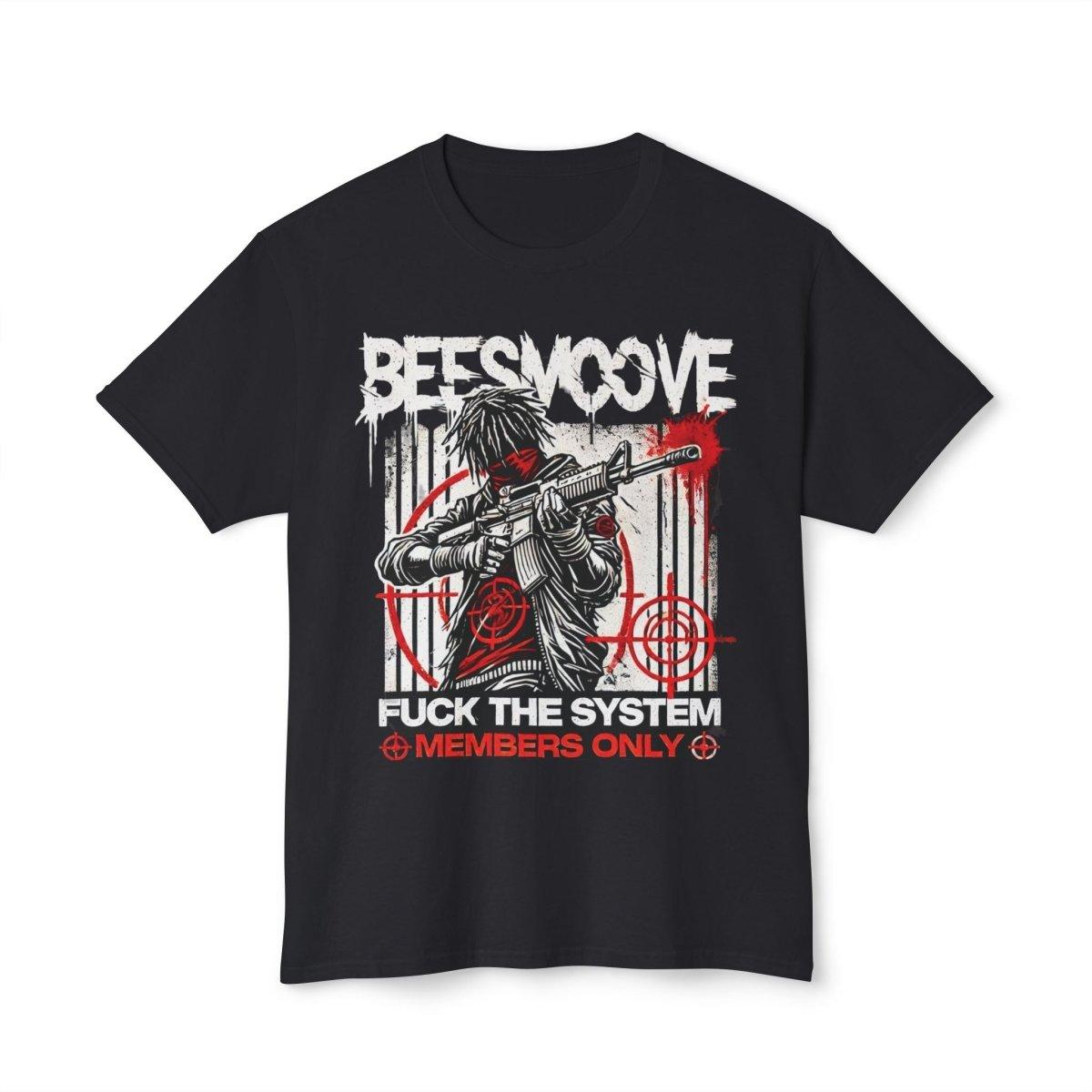 Beesmoove Fuck the system members only Unisex HD Cotton™ T-shirt - Beesmoove 