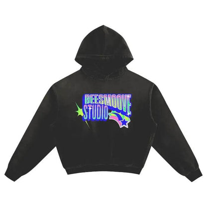 Beesmoove Galaxy Glow Sunfade Boxy Hoodie - Beesmoove 