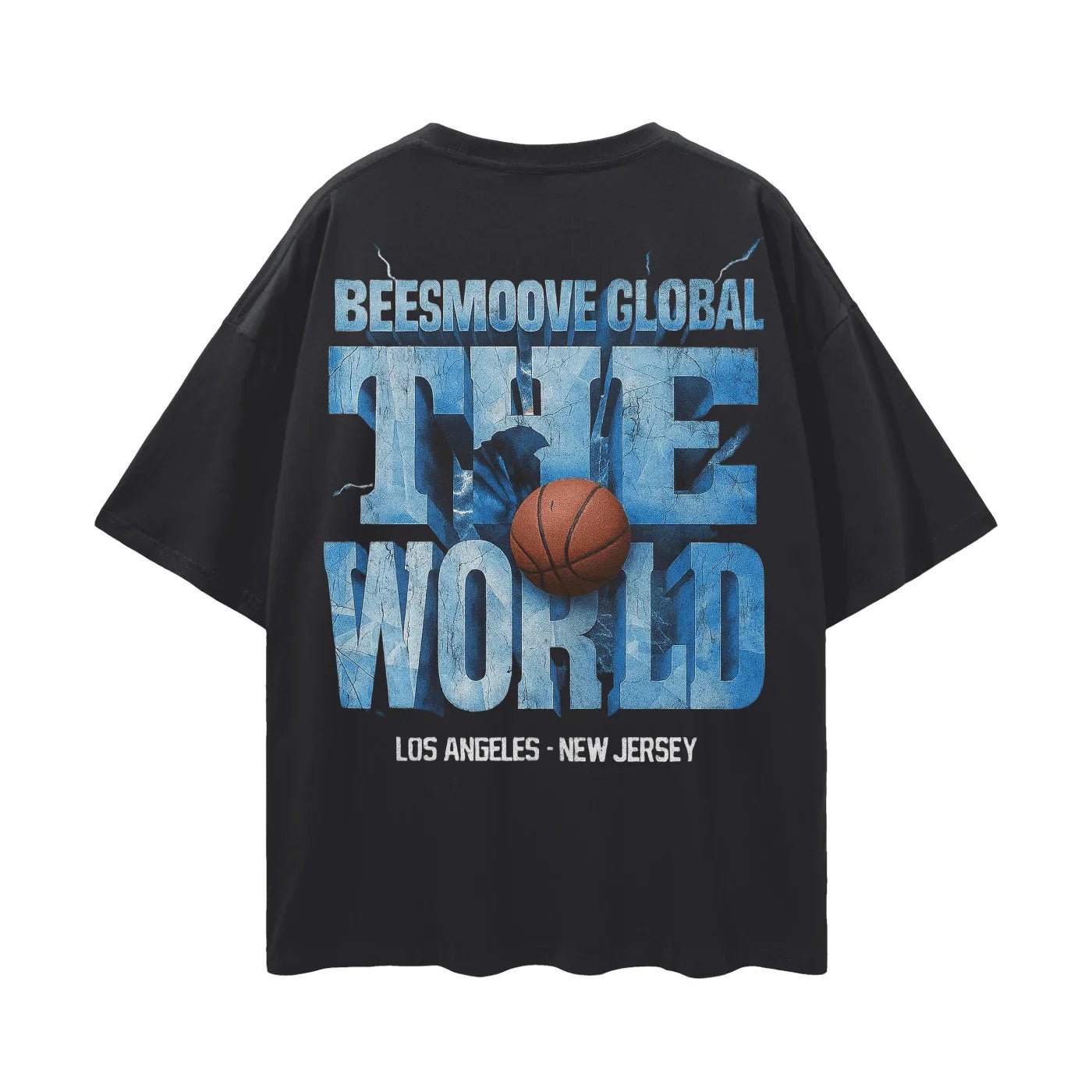 BEESMOOVE Global Court Kings Oversize Deep Drop Shoulder Tee - Beesmoove