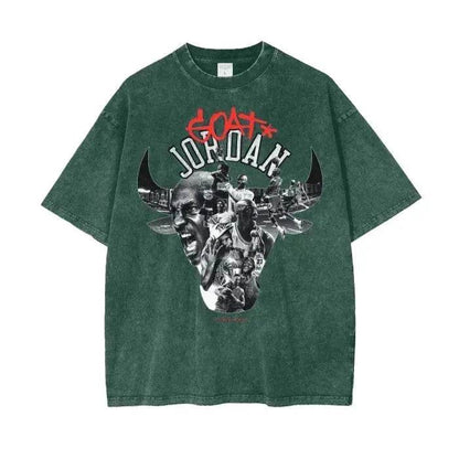 Beesmoove Goat*Jordan Wash Oversize T-Shirt - Beesmoove 