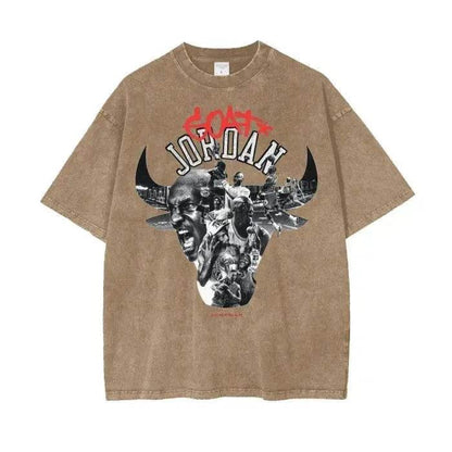 Beesmoove Goat*Jordan Wash Oversize T-Shirt - Beesmoove 