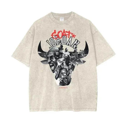 Beesmoove Goat*Jordan Wash Oversize T-Shirt - Beesmoove 