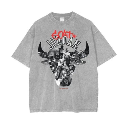 Beesmoove Goat*Jordan Wash Oversize T-Shirt - Beesmoove 
