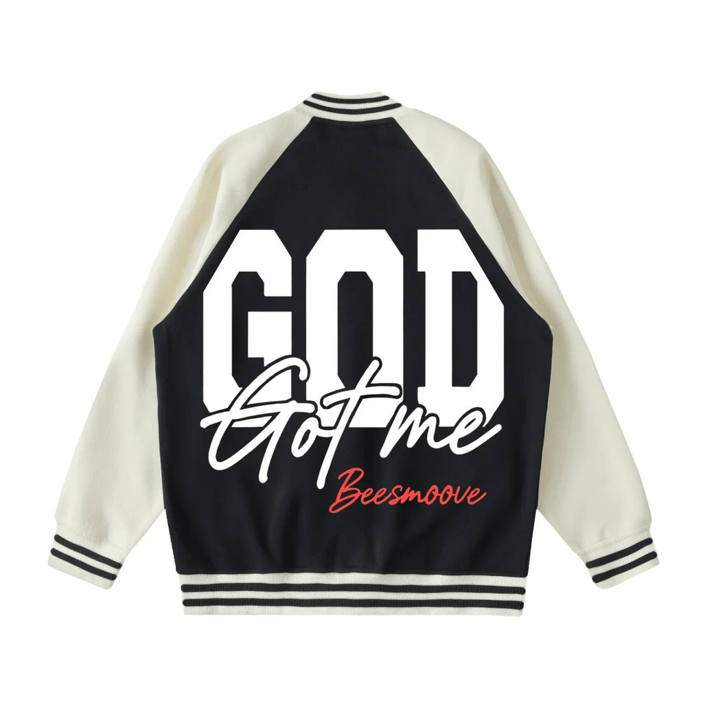 BEESMOOVE God Got Me Varsit Jacket - Beesmoove