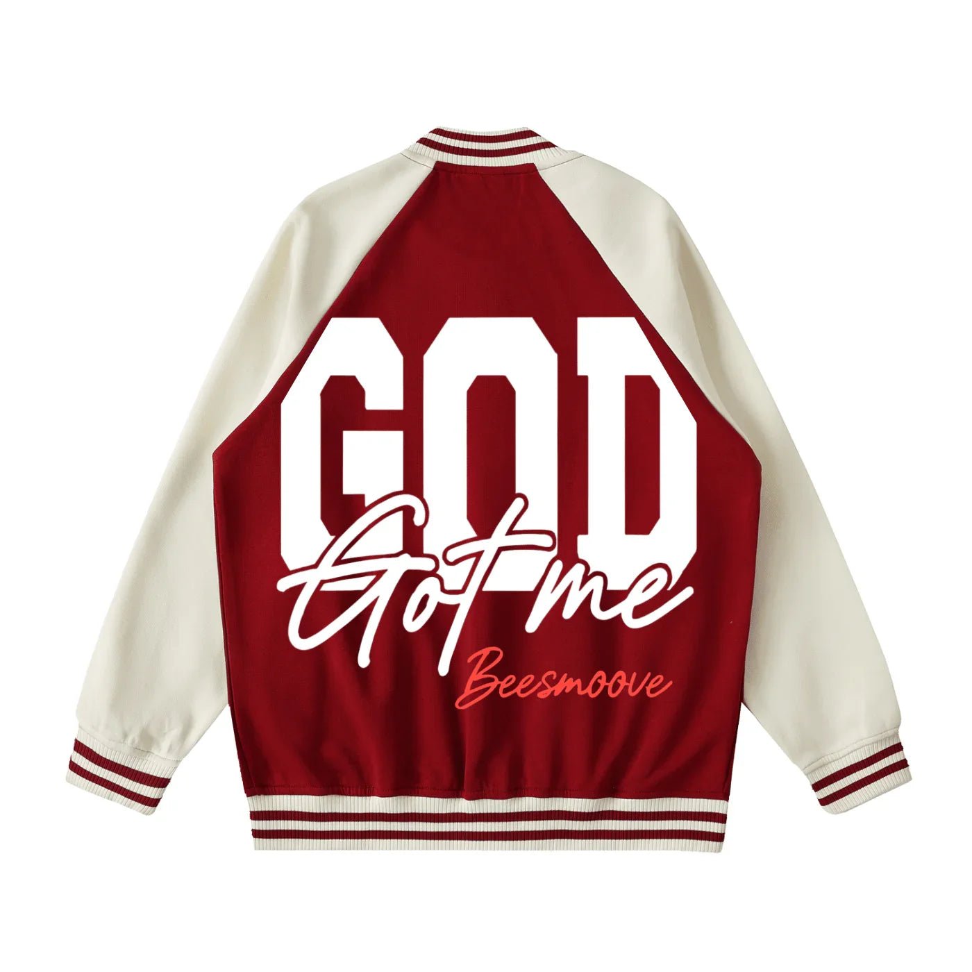 BEESMOOVE God Got Me Varsit Jacket - Beesmoove