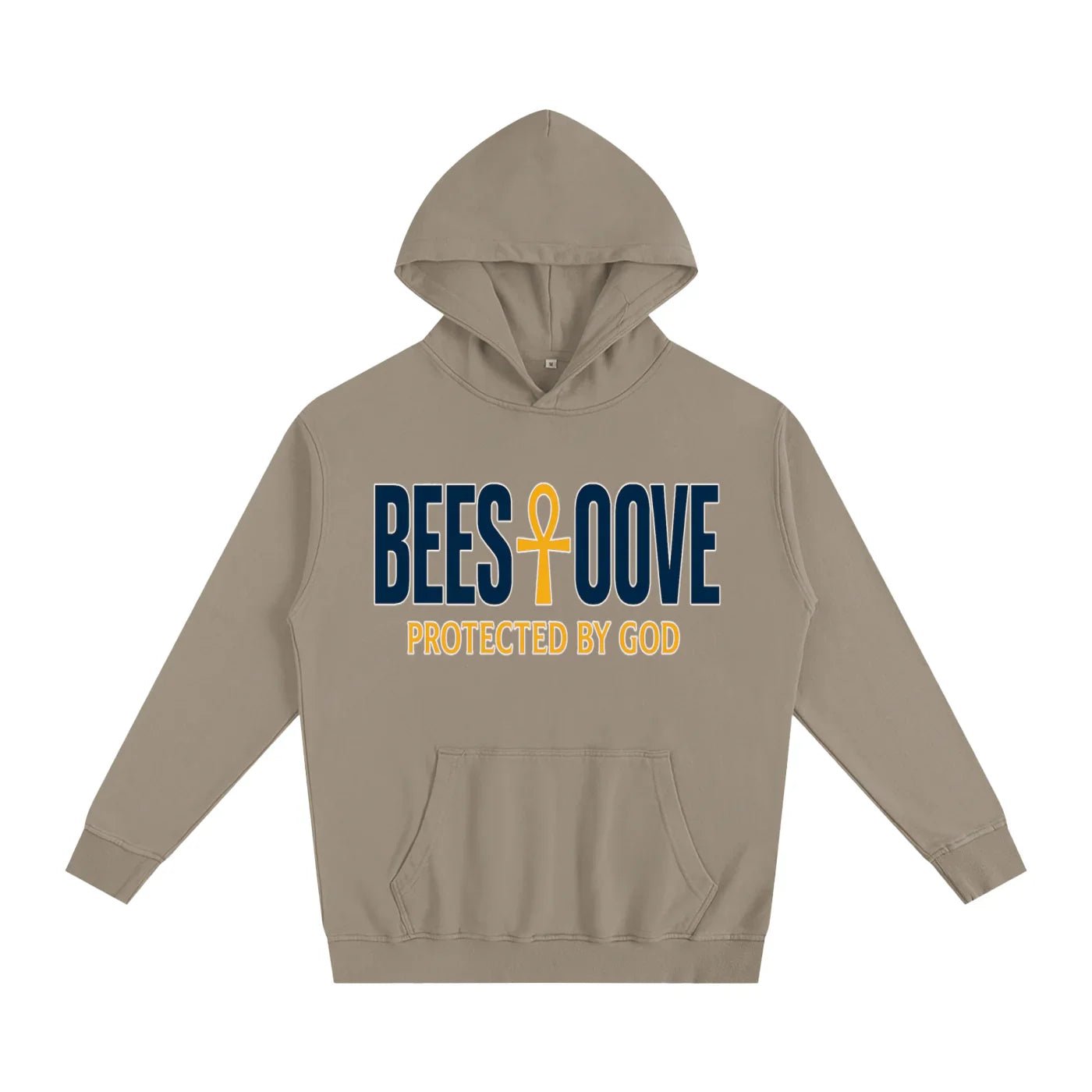 BEESMOOVE God’s Seal Protected By God Oversized Hoodie - Beesmoove