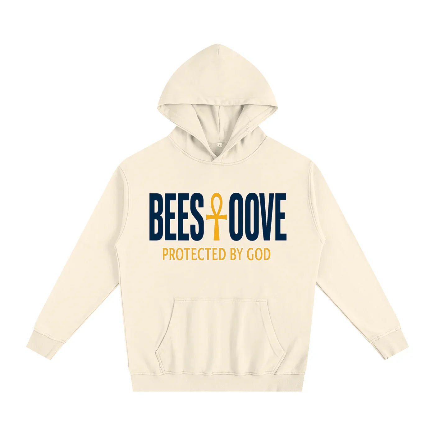 BEESMOOVE God’s Seal Protected By God Oversized Hoodie - Beesmoove