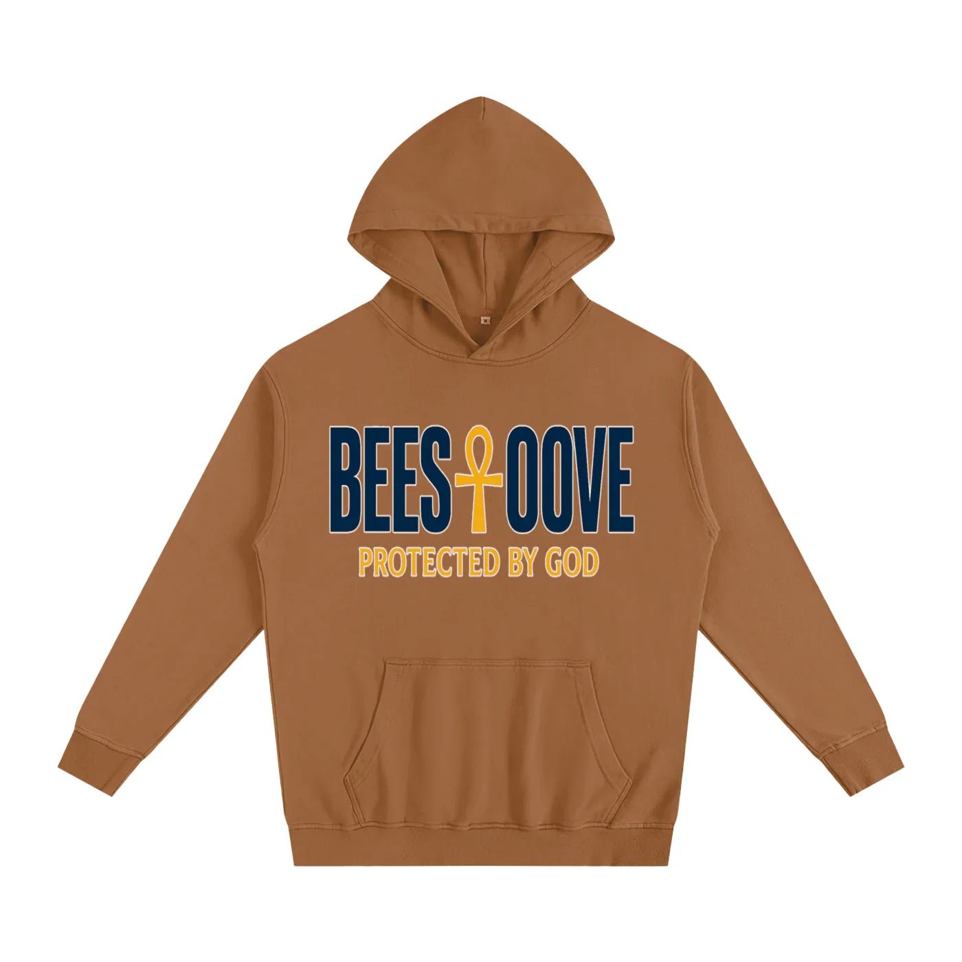 BEESMOOVE God’s Seal Protected By God Oversized Hoodie - Beesmoove
