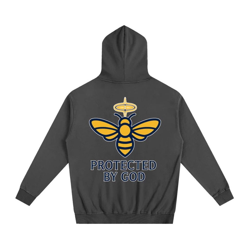 BEESMOOVE God’s Seal Protected By God Oversized Hoodie - Beesmoove
