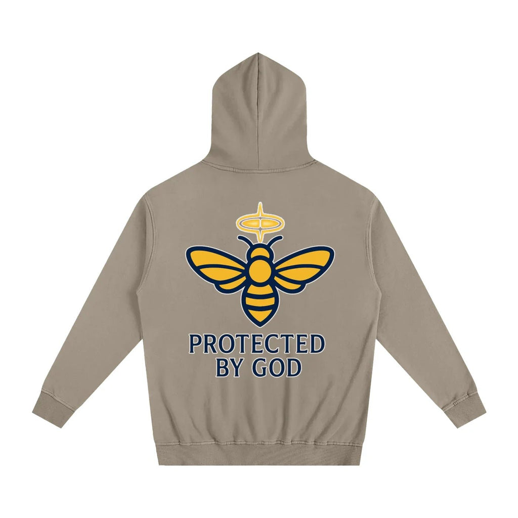 BEESMOOVE God’s Seal Protected By God Oversized Hoodie - Beesmoove