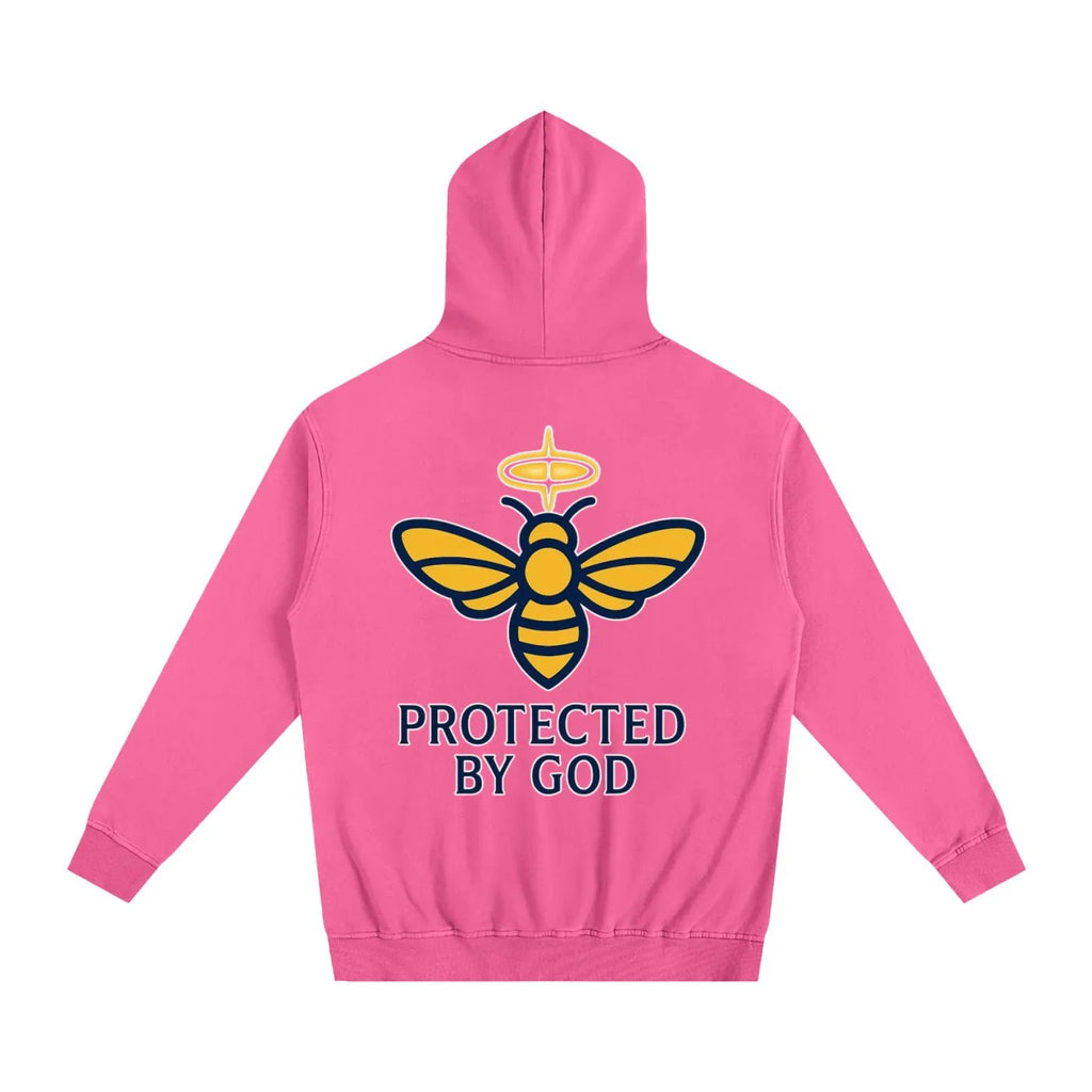 BEESMOOVE God’s Seal Protected By God Oversized Hoodie - Beesmoove