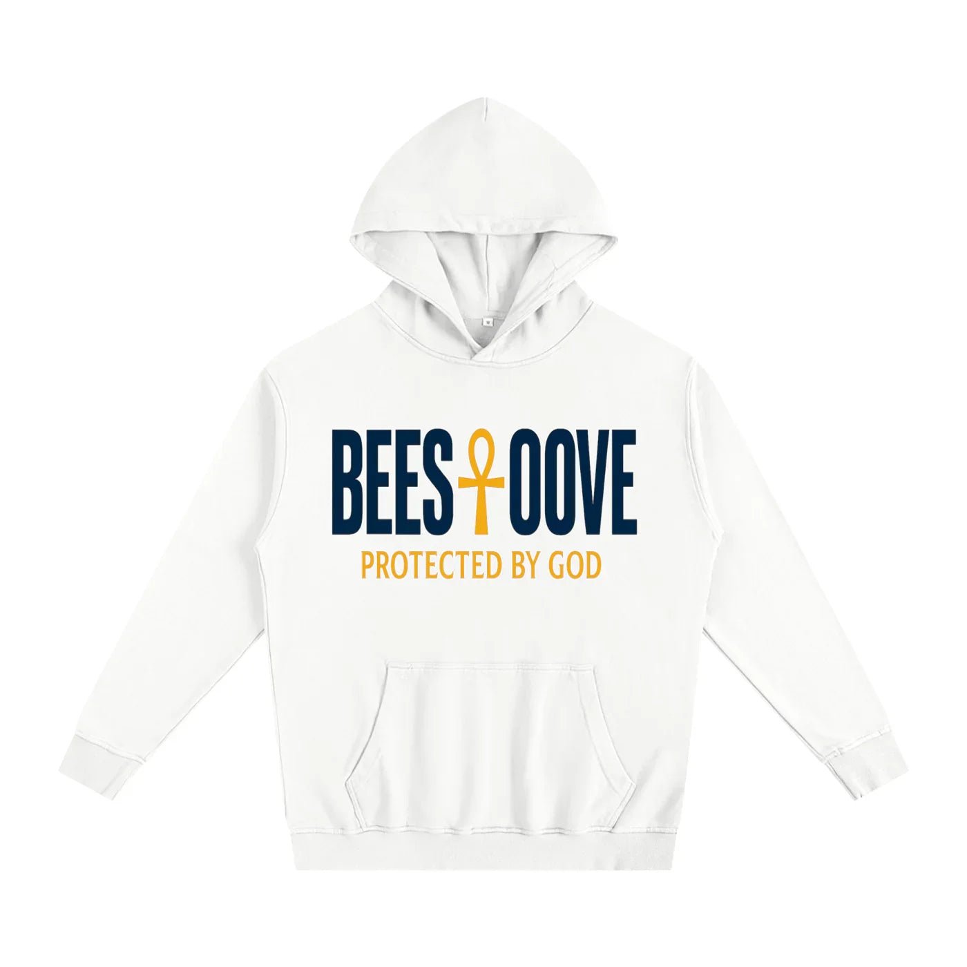 BEESMOOVE God’s Seal Protected By God Oversized Hoodie - Beesmoove