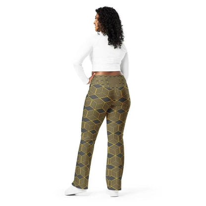 Beesmoove gold Diamond Flare leggings - Beesmoove 