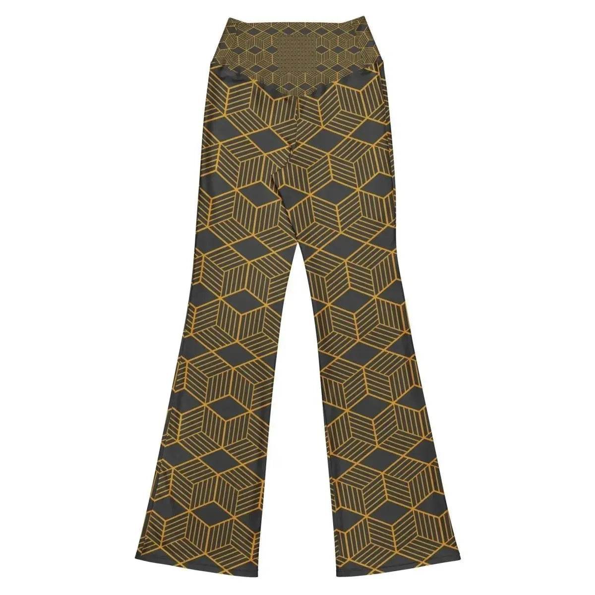 Beesmoove gold Diamond Flare leggings - Beesmoove 