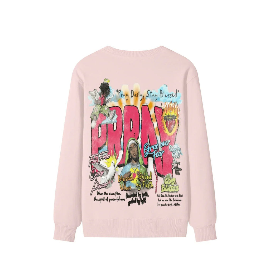 BEESMOOVE Grace Over Fear Classic Cotton Sweater - Beesmoove