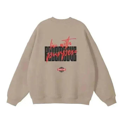 Beesmoove Grind Line 444 Solid Color Fleece Pullover - Beesmoove 