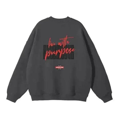 Beesmoove Grind Line 444 Solid Color Fleece Pullover - Beesmoove 