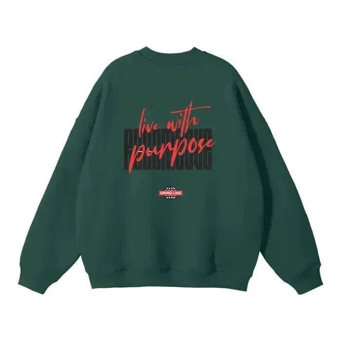 Beesmoove Grind Line 444 Solid Color Fleece Pullover - Beesmoove 