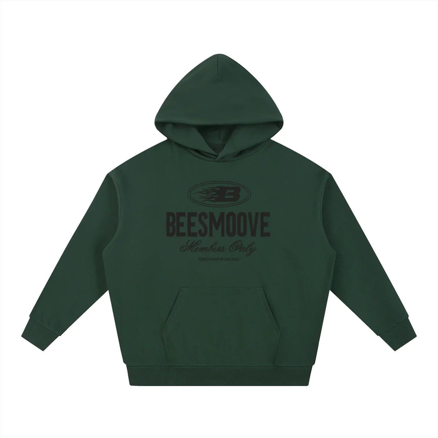 BEESMOOVE Heritage Mark Black Hoodie - Beesmoove