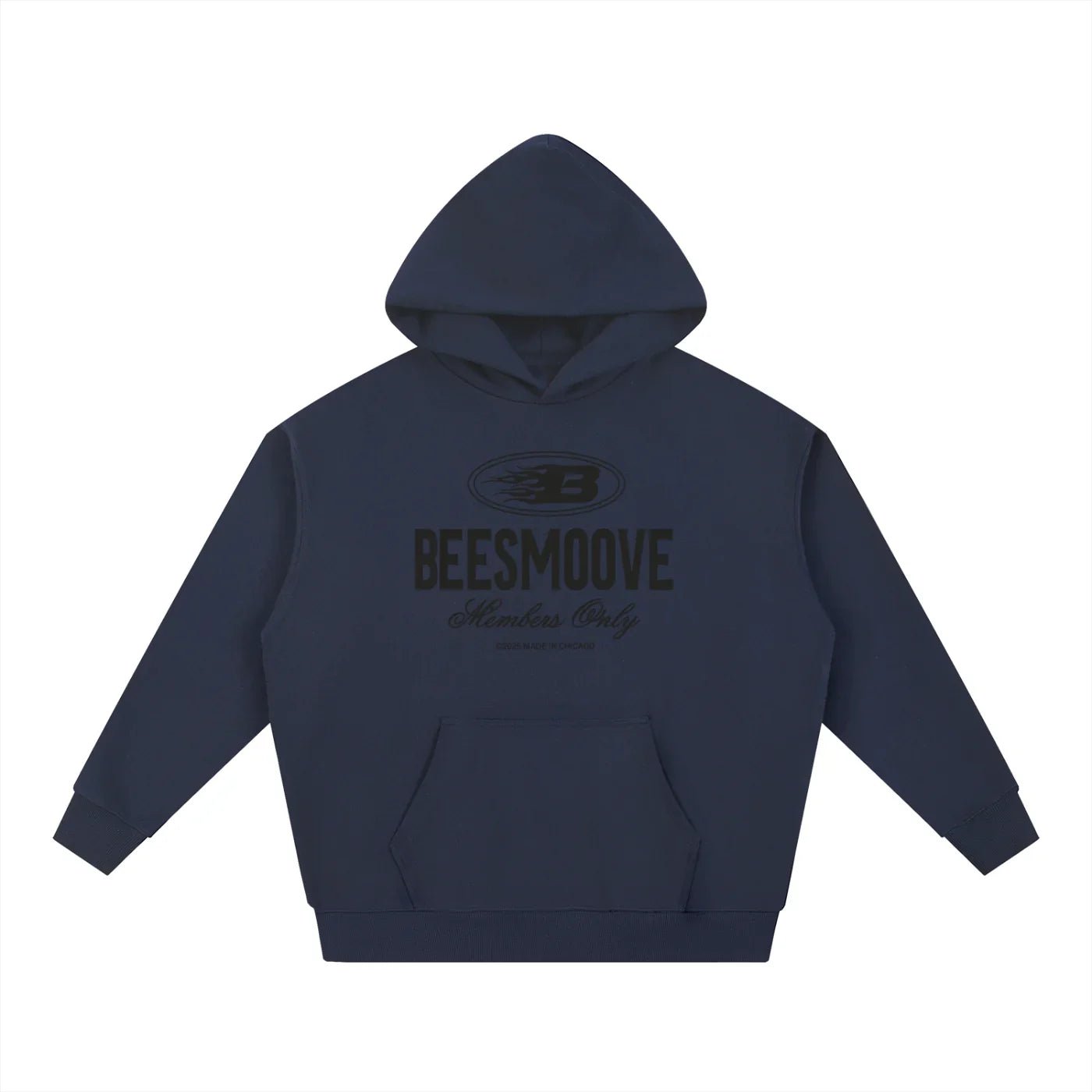 BEESMOOVE Heritage Mark Black Hoodie - Beesmoove